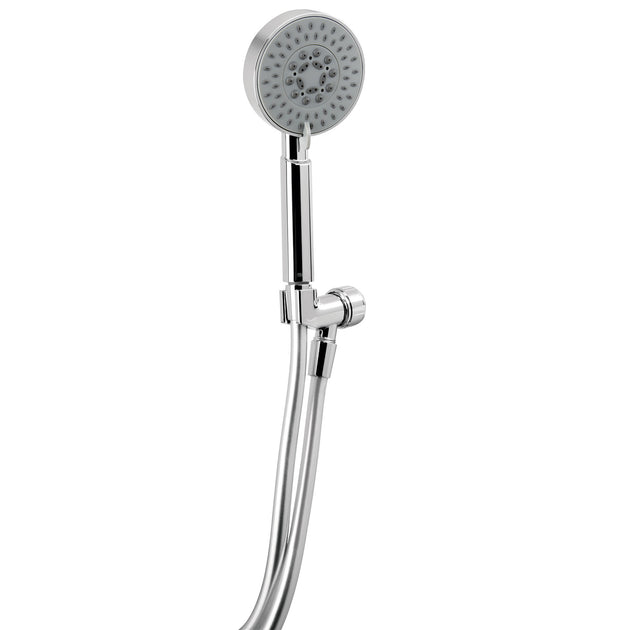 R-012 Regadera cromo de teléfono 4" con soporte, FOSET ELEMENT
