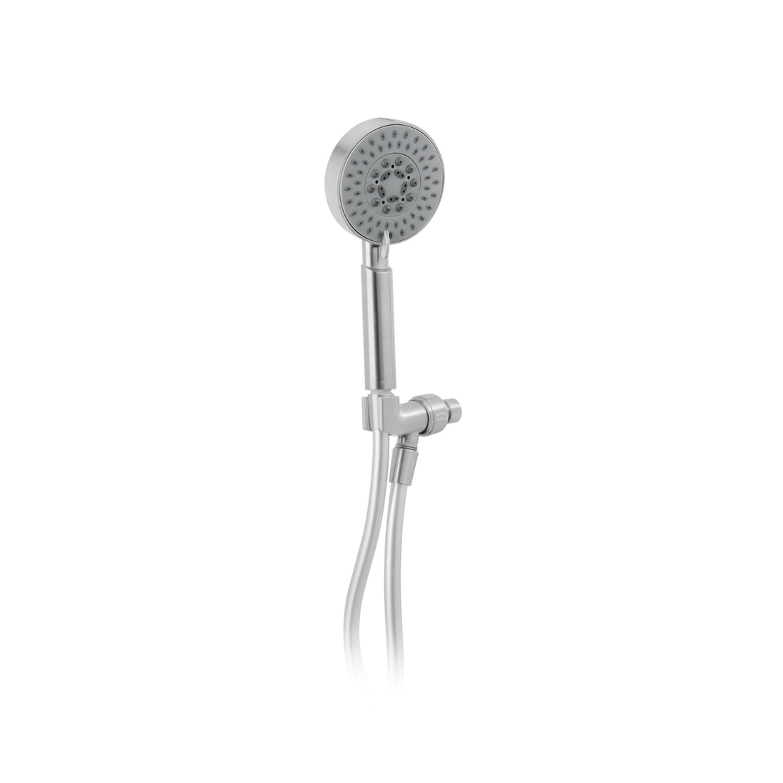 R-012N Regadera satín de teléfono 4" con soporte, FOSET ELEMENT