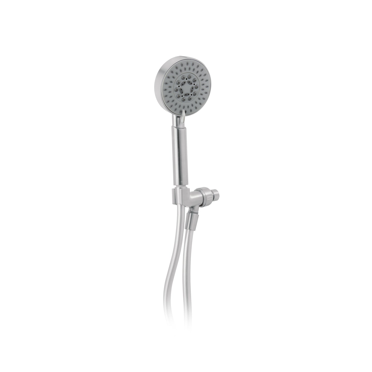 R-012N Regadera satín de teléfono 4" con soporte, FOSET ELEMENT