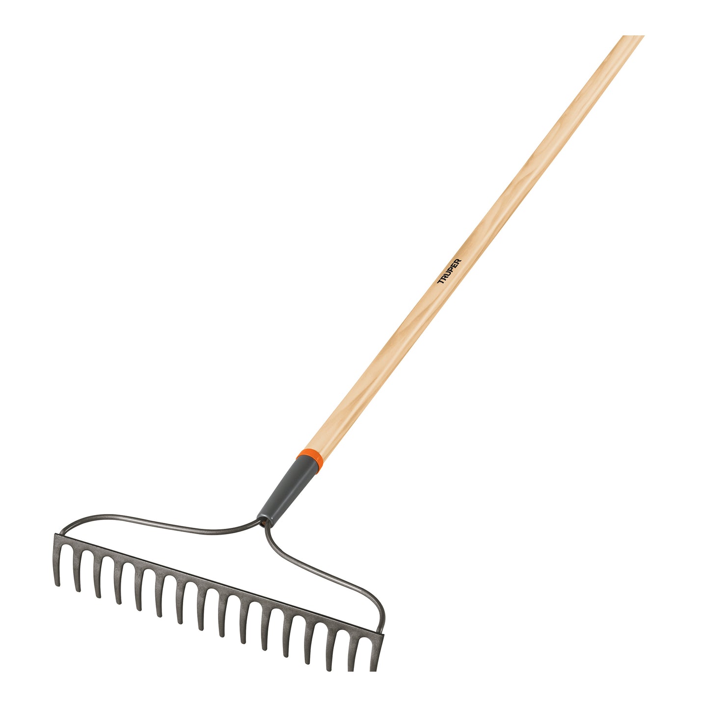 R-16AM Rastrillo jardinero Classic, 16 dientes, mango 54", Truper