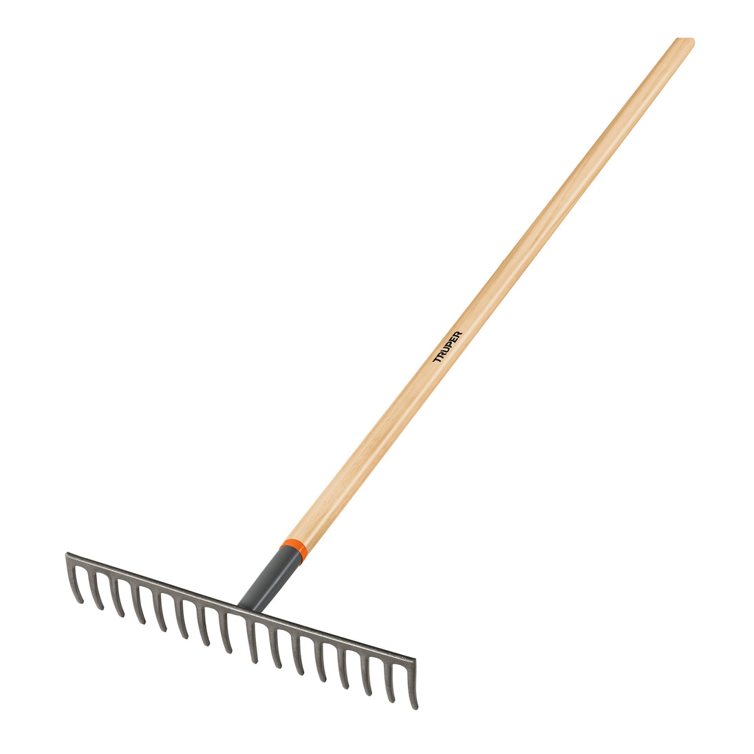 R-16M Rastrillo recto de 16 dientes, mango de 60", Truper