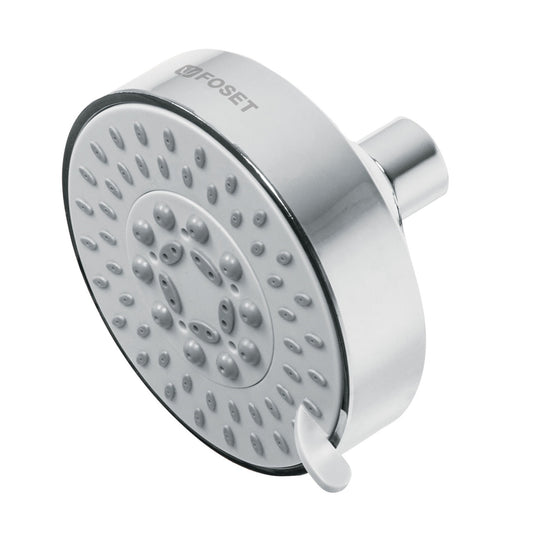 R-202S Regadera cromo 4"con 5 funciones, sin brazo, FOSET ELEMENT