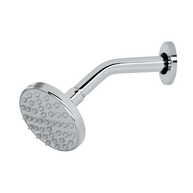R-204 Regadera cromo 4" plato redondo, con brazo, FOSET ELEMENT