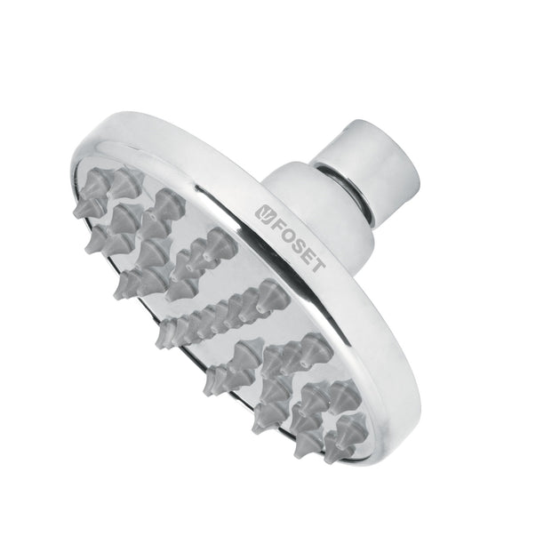 R-204S Regadera cromo 4" plato redondo, sin brazo, FOSET ELEMENT