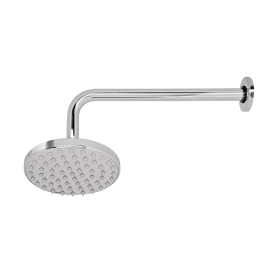 R-206 Regadera cromo 6" plato redondo, con brazo, FOSET ELEMENT