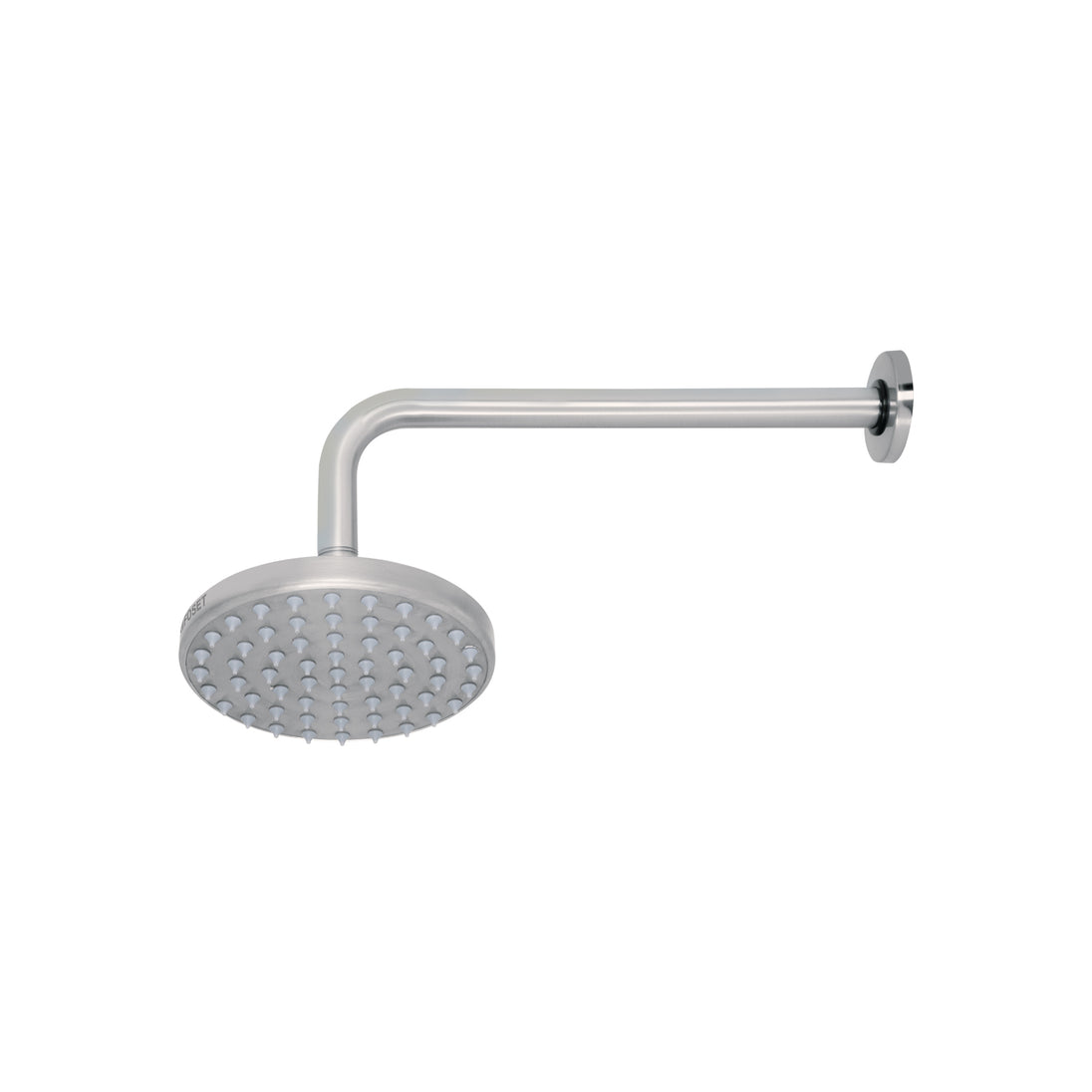 R-206N Regadera satín 6" plato redondo, con brazo, FOSET ELEMENT