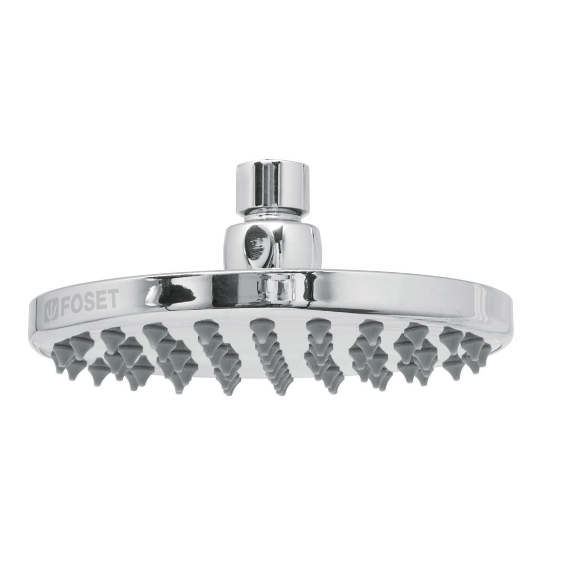 R-206S Regadera cromo 6" plato redondo, sin brazo, FOSET ELEMENT