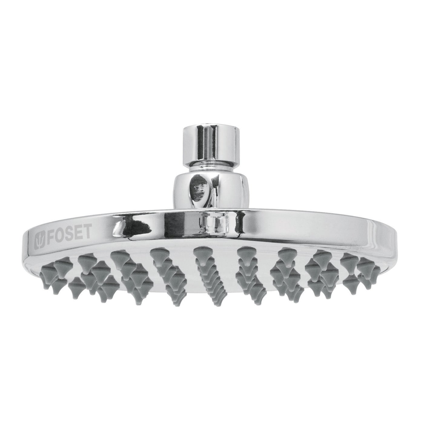 R-206S Regadera cromo 6" plato redondo, sin brazo, FOSET ELEMENT