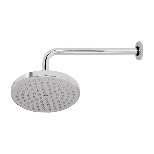 R-208 Regadera cromo 8" plato redondo, con brazo, FOSET ELEMENT