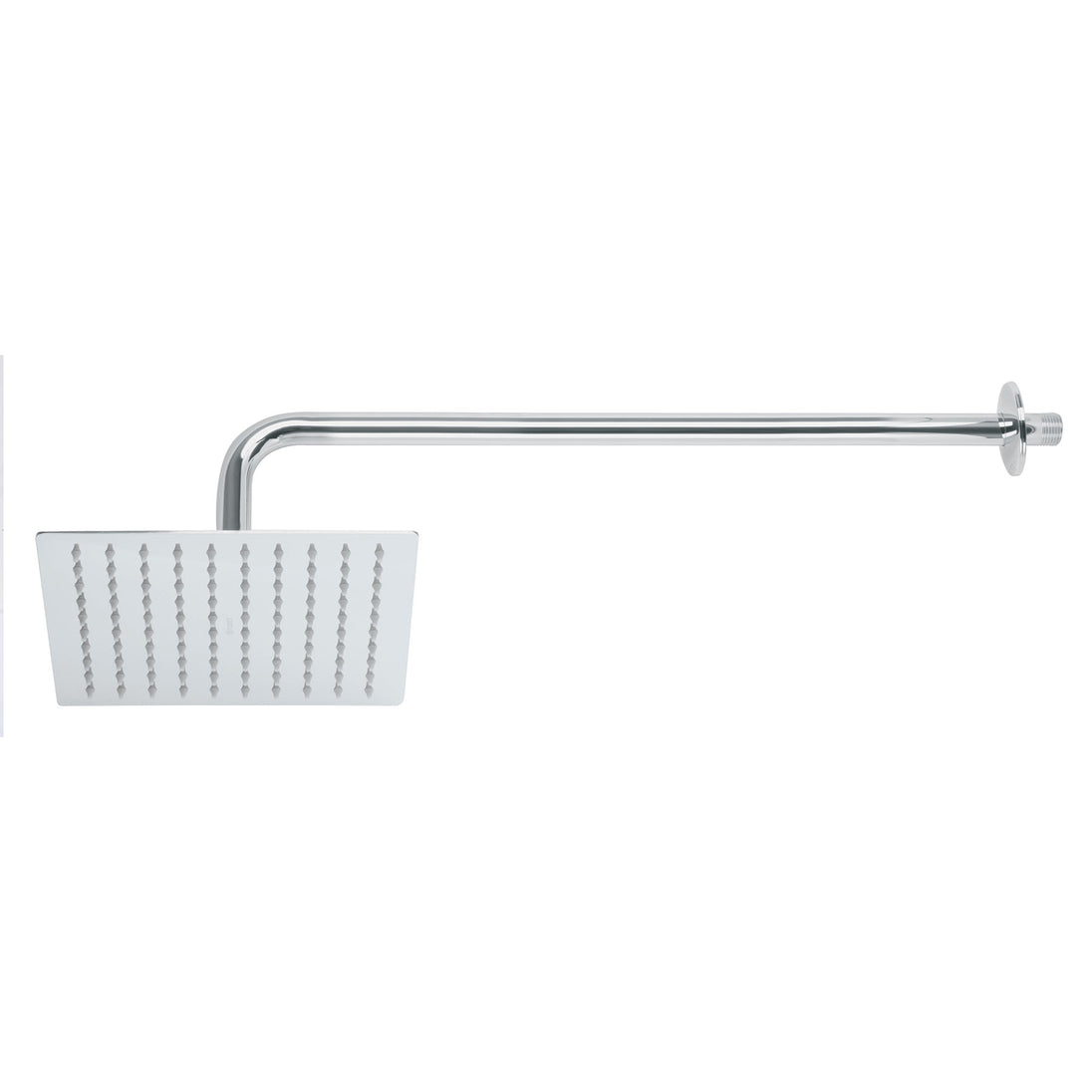 R-308 Regadera plato cuadrado 8" con brazo, cromo, FOSET RIVIERA