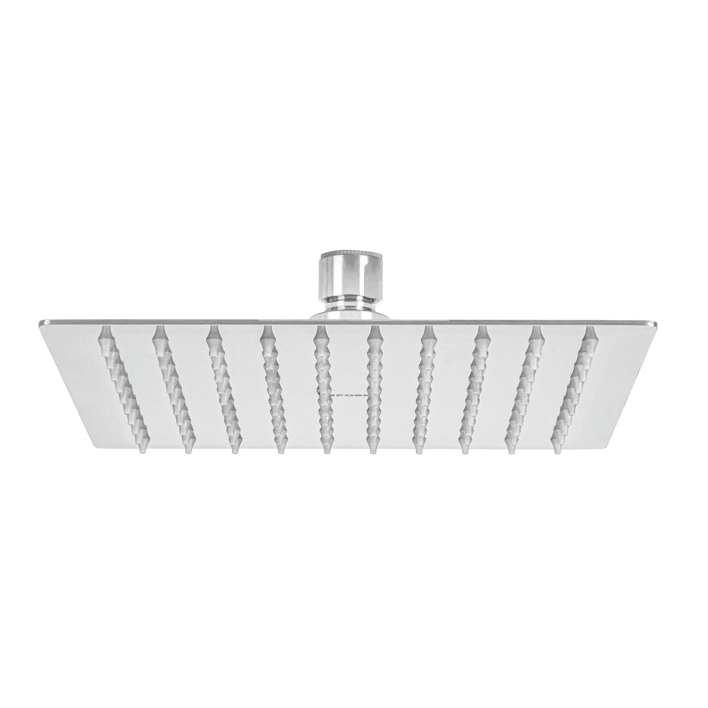 R-308S Regadera plato cuadrado 8" sin brazo, cromo, FOSET RIVIERA