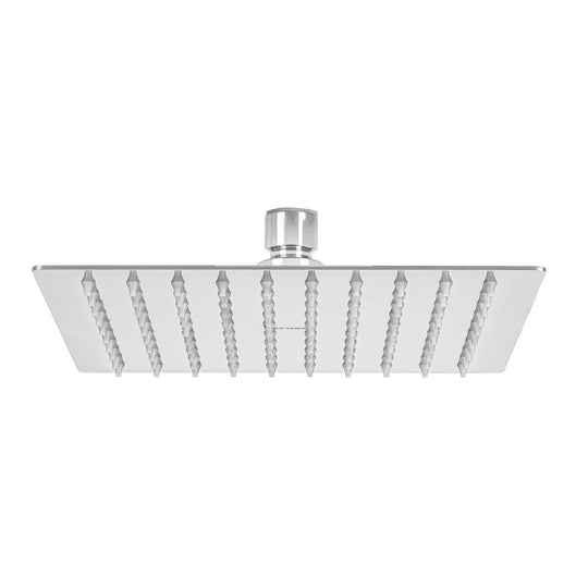 R-308S Regadera plato cuadrado 8" sin brazo, cromo, FOSET RIVIERA