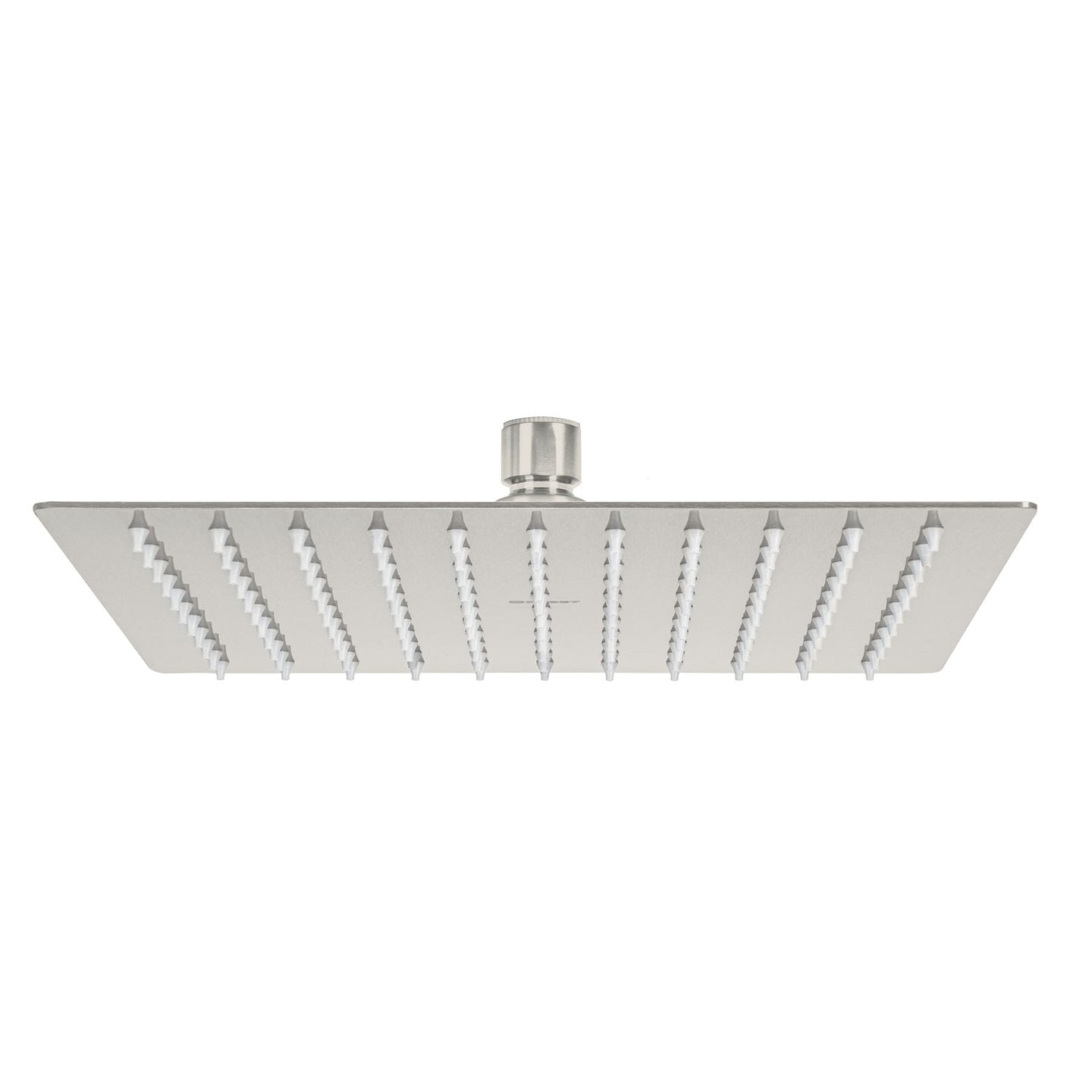 R-310SN Regadera plato cuadrado 10" sin brazo, satín, FOSET RIVIERA