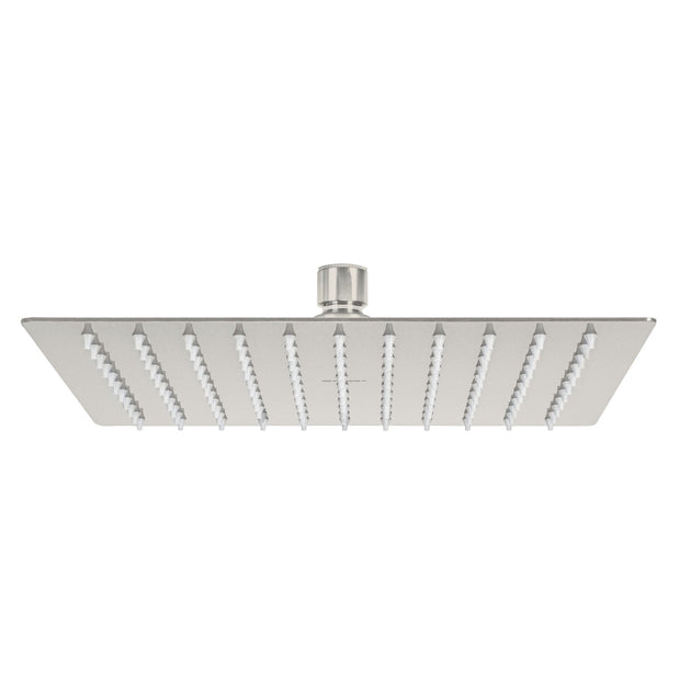 R-310SN Regadera plato cuadrado 10" sin brazo, satín, FOSET RIVIERA