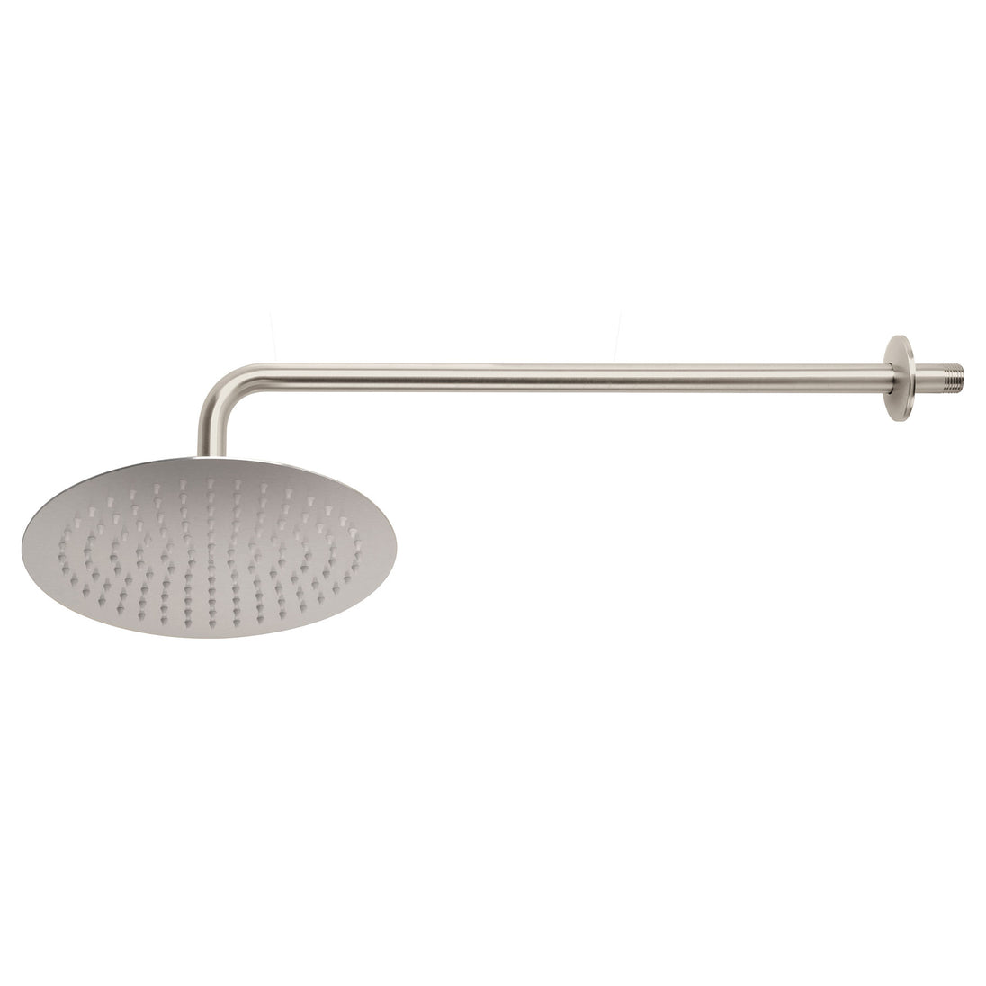 R-311N Regadera plato redondo 10" con brazo, satín, FOSET RIVIERA