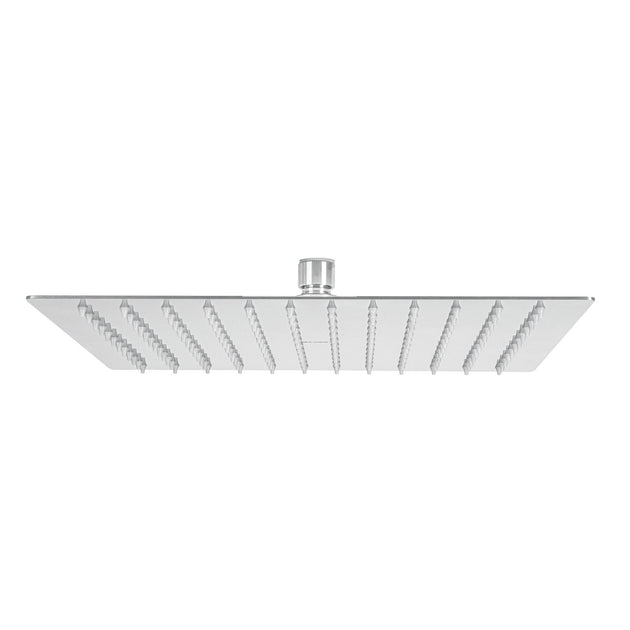 R-312S Regadera plato cuadrado 12" sin brazo, cromo, FOSET RIVIERA