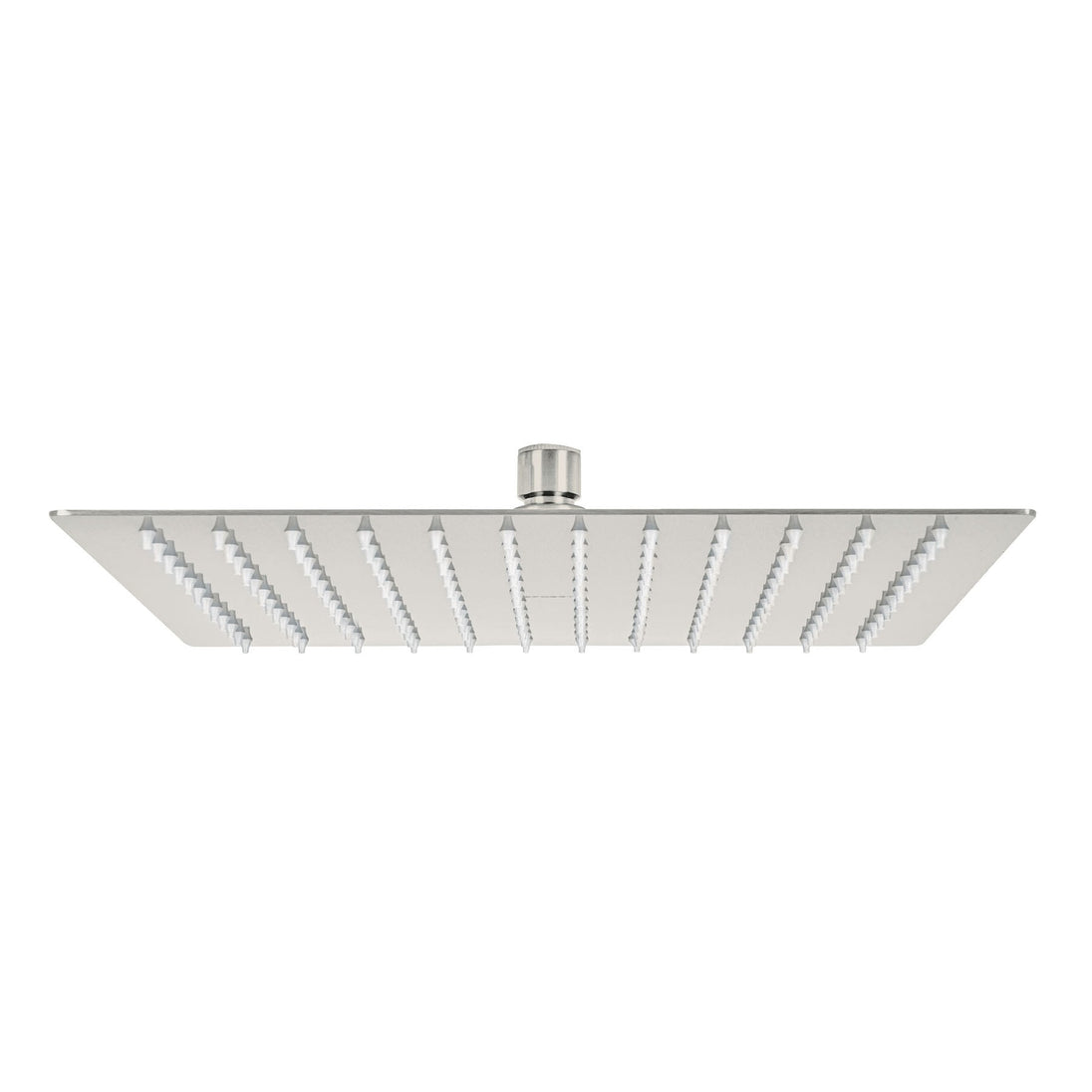 R-312SN Regadera plato cuadrado 12" sin brazo, satín, FOSET RIVIERA