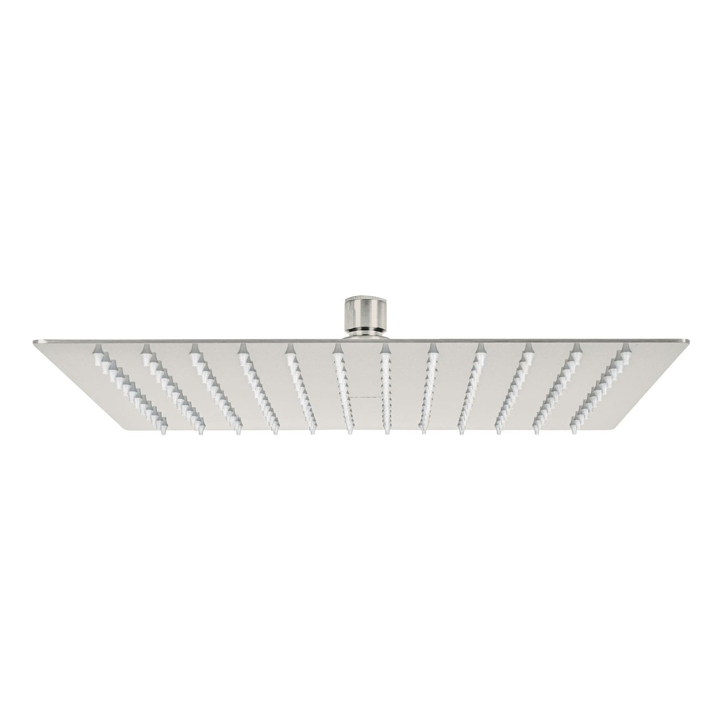 R-312SN Regadera plato cuadrado 12" sin brazo, satín, FOSET RIVIERA