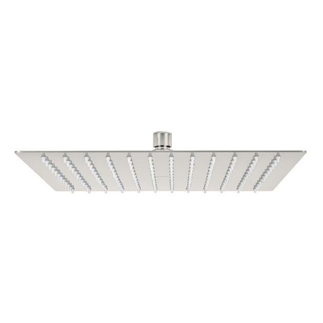 R-312SN Regadera plato cuadrado 12" sin brazo, satín, FOSET RIVIERA