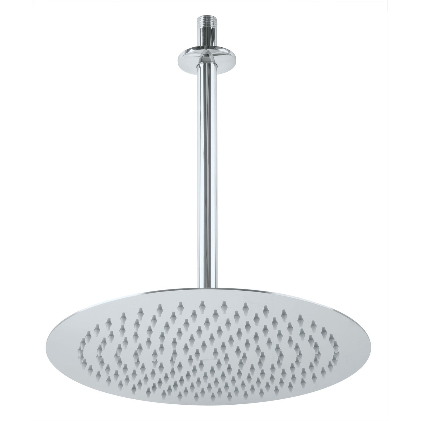 R-313 Regadera plato redondo 12" con brazo, cromo, FOSET RIVIERA
