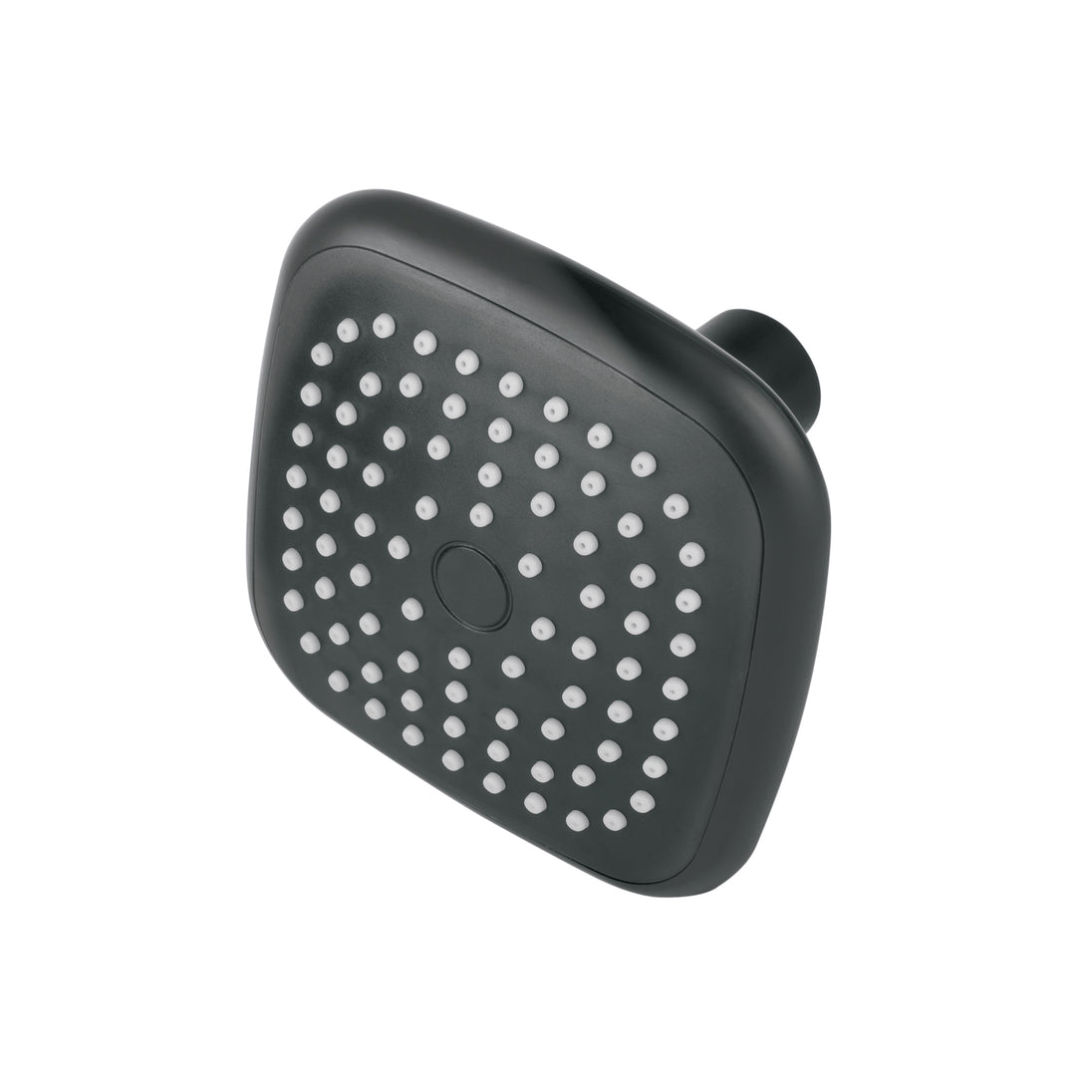 R-401SM Regadera cuadrada de ABS 3-3/4" sin brazo, negro, BASIC