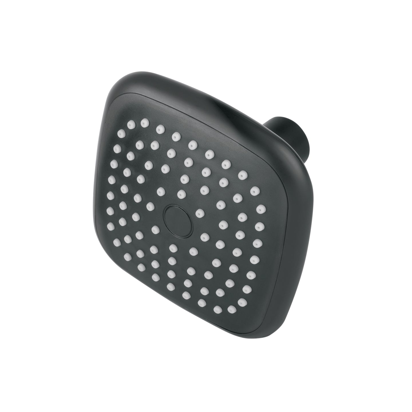 R-401SM Regadera cuadrada de ABS 3-3/4" sin brazo, negro, BASIC