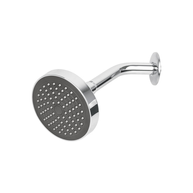 R-402 Regadera redonda 4-1/4" brazo y chapetón de acero, BASIC