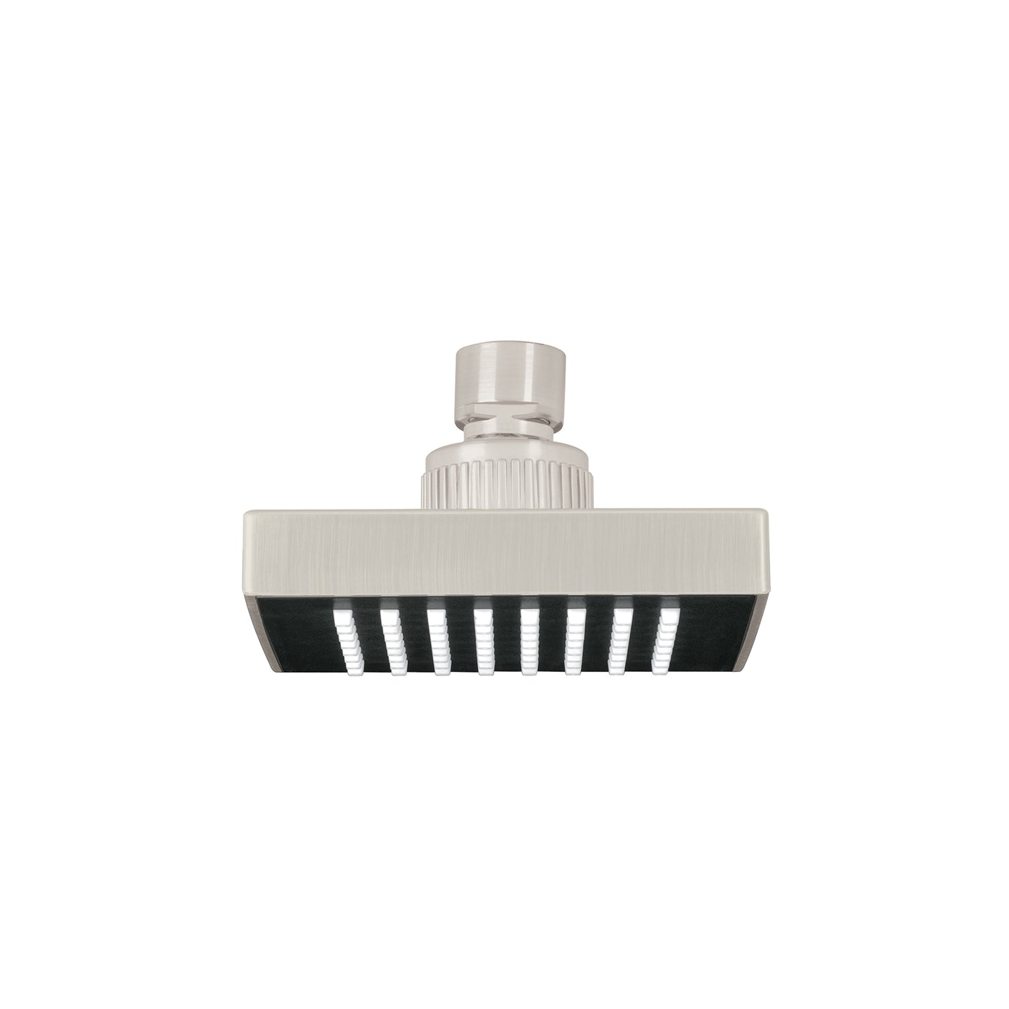 R-403SN Regadera cuadrada 4", ABS, sin brazo, satín, AQUA