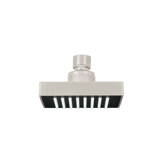 R-403SN Regadera cuadrada 4", ABS, sin brazo, satín, AQUA