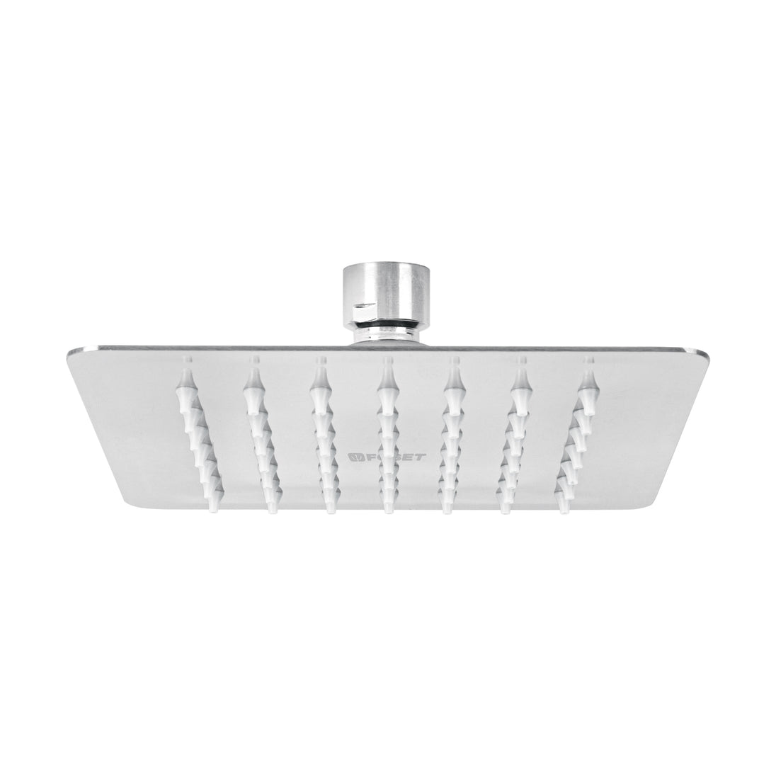 R-414S Regadera cuadrada 6", acero inox, sin brazo, cromo, TÚBIG