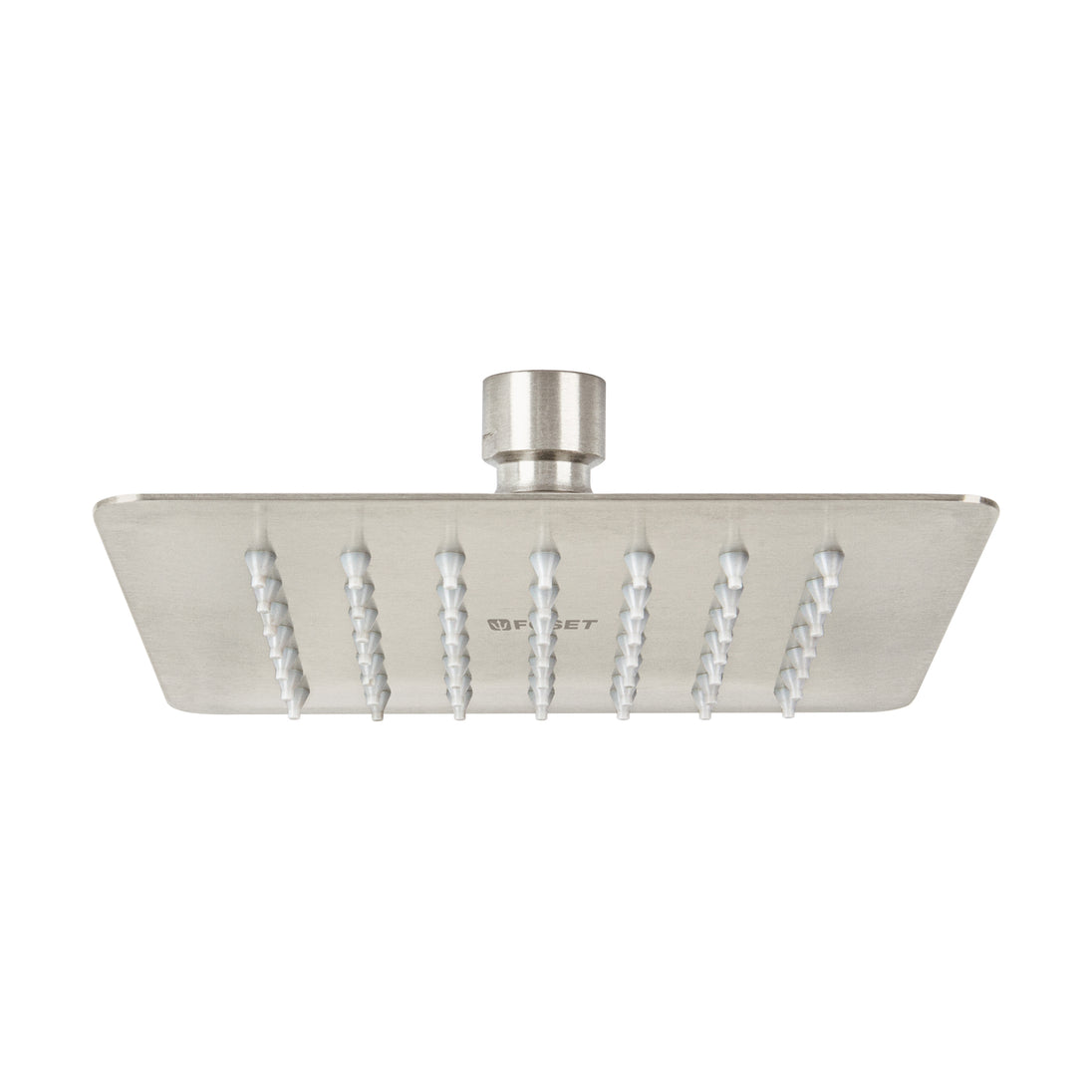 R-414SN Regadera cuadrada 6", acero inox, sin brazo, satín, TÚBIG