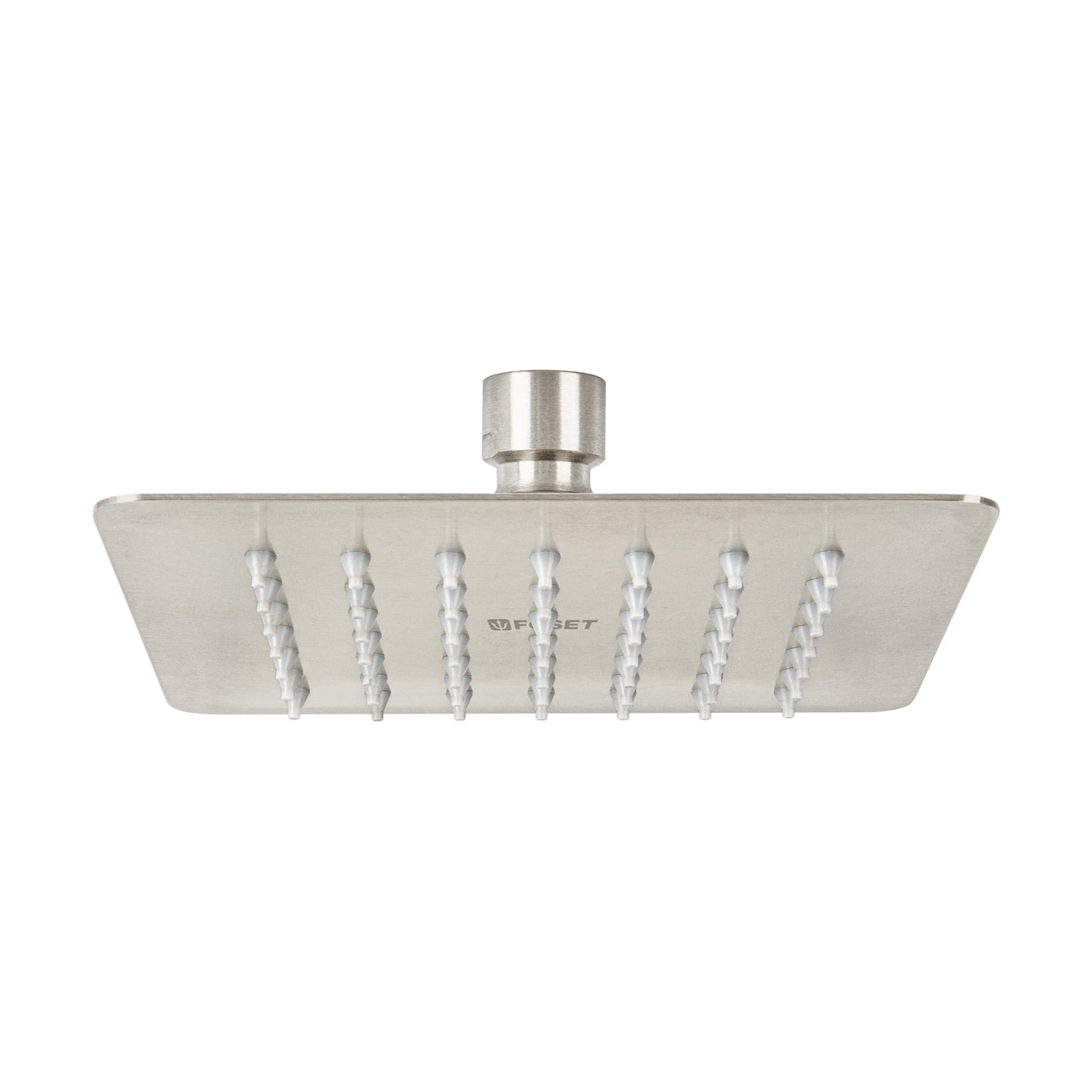 R-414SN Regadera cuadrada 6", acero inox, sin brazo, satín, TÚBIG