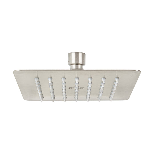 R-414SN Regadera cuadrada 6", acero inox, sin brazo, satín, TÚBIG