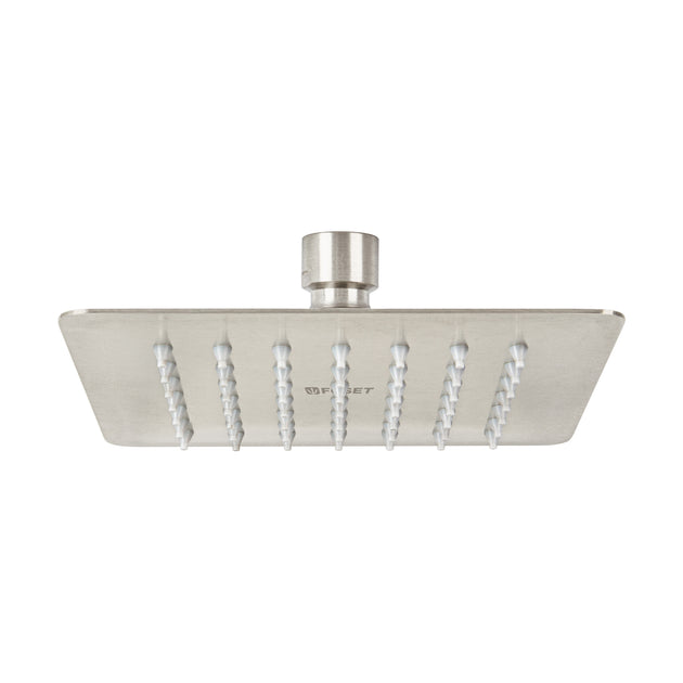 R-414SN Regadera cuadrada 6", acero inox, sin brazo, satín, TÚBIG