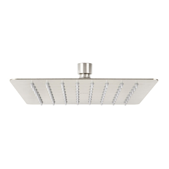 R-415SN Regadera cuadrada 8", acero inox, sin brazo, satín, TÚBIG