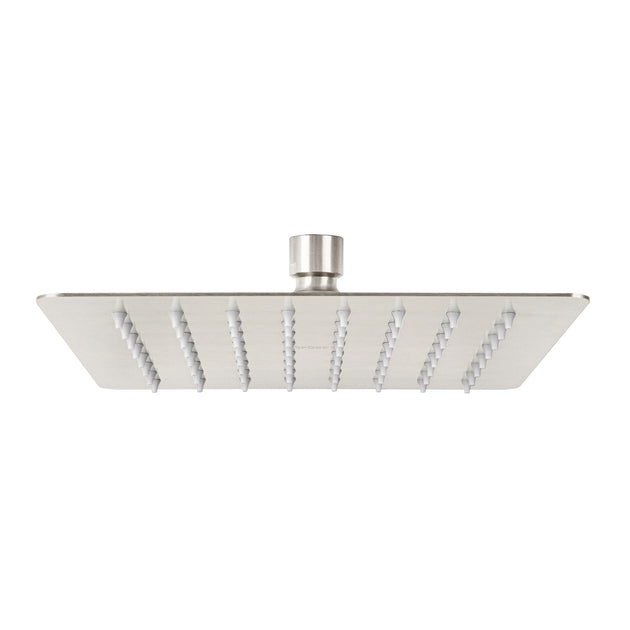 R-415SN Regadera cuadrada 8", acero inox, sin brazo, satín, TÚBIG