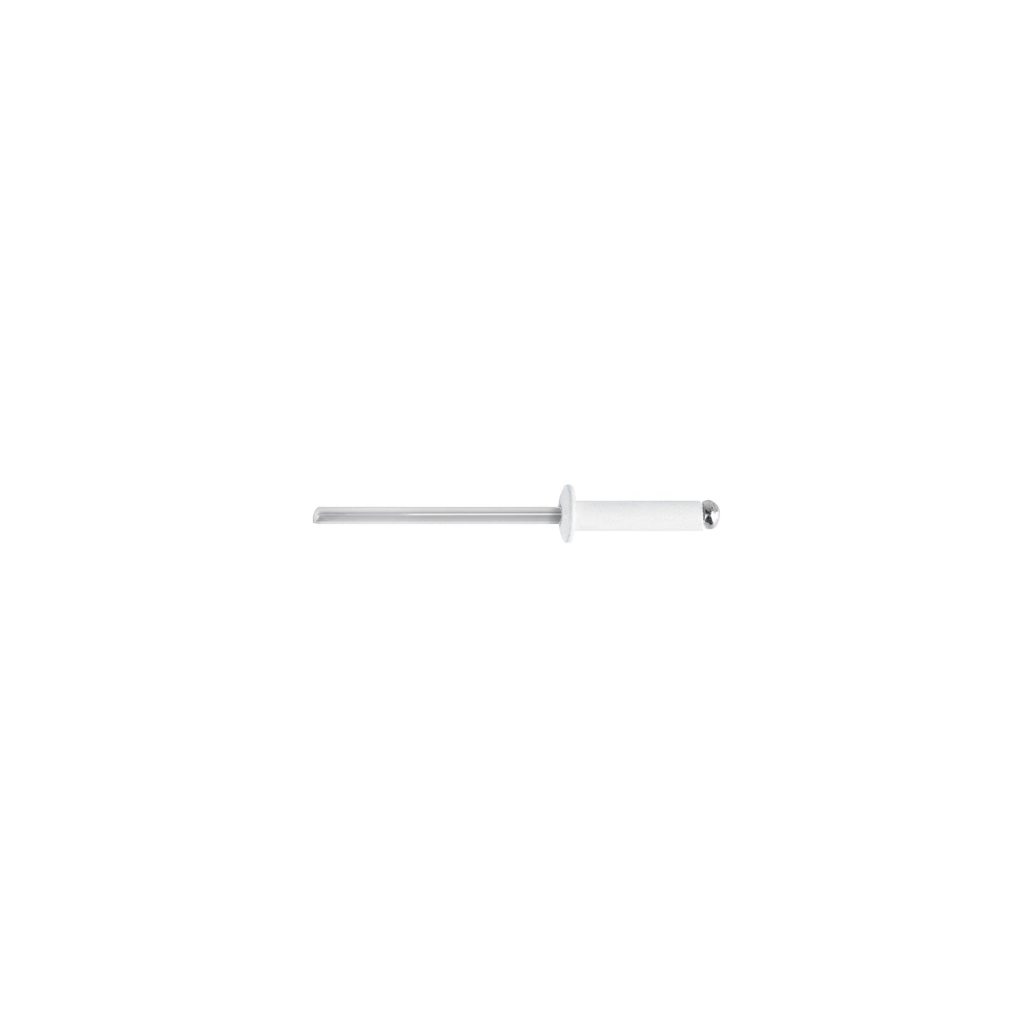 R-45BB Bolsa c/50 remaches 1/8"x5/16" blancos de aluminio, ala 1/4"