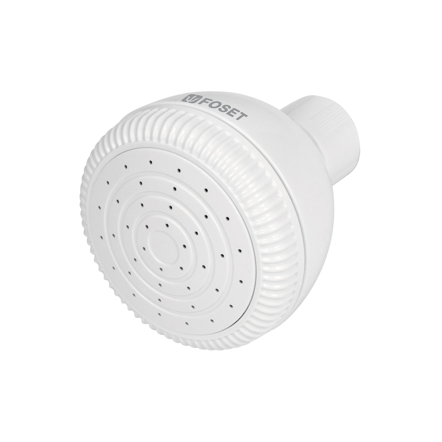 R-500S Regadera redonda de ABS 2-1/2" sin brazo, FOSET BASIC