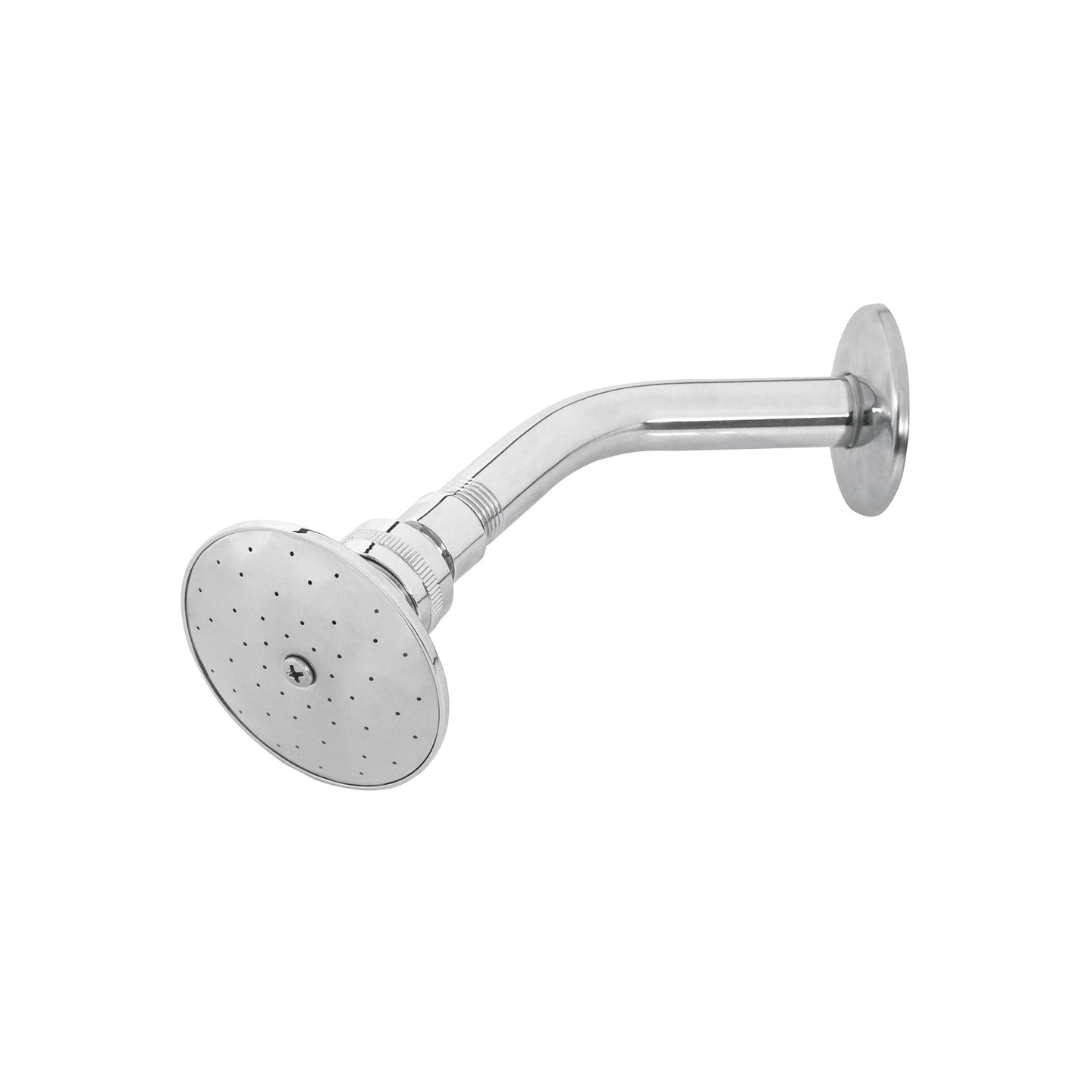 R-502 Regadera redonda 3", metálica, brazo y chapetón, cromo, AQUA