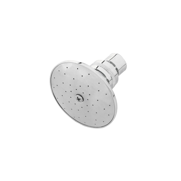 R-502S Regadera redonda 3", metálica, sin brazo, cromo, AQUA