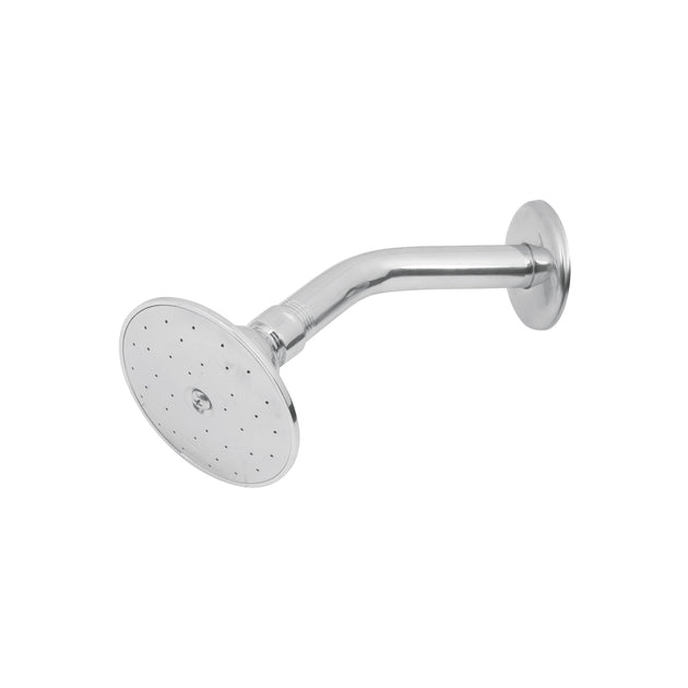 R-504 Regadera redonda 3-1/2", metálica, brazo y chapetón, cromo