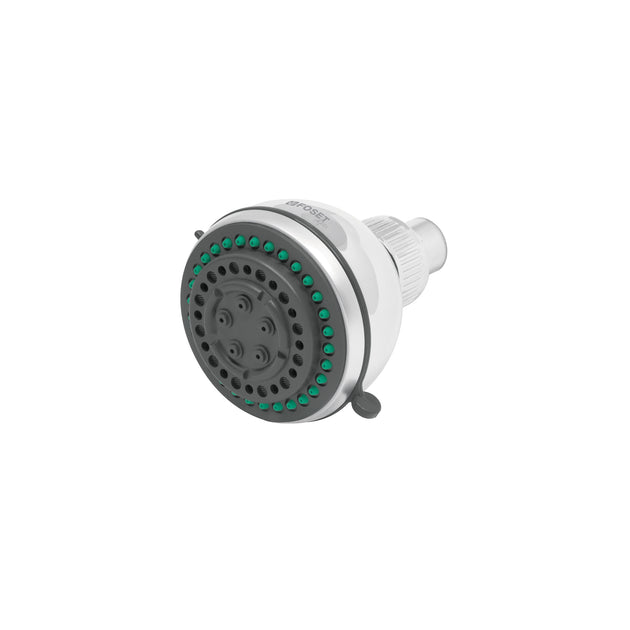 R-508S Regadera redonda 3-1/4", 5 funciones, sin brazo, FOSET AQUA