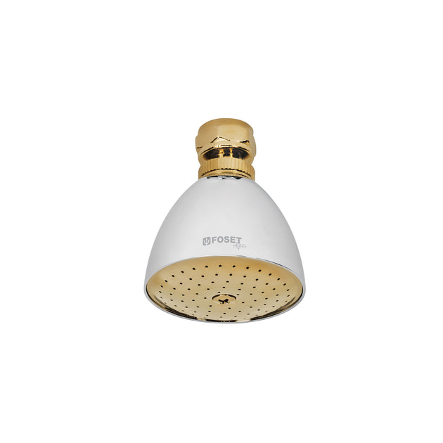 R-509SG Regadera cónica 2-1/2", metálica, sin brazo, cromo-oro, AQUA
