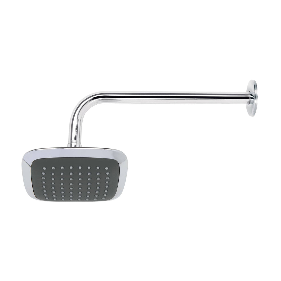 R-510 Regadera cuadrada 6", ABS, con brazo y chapetón, cromo, AERO