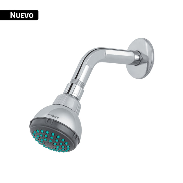 Foset R-512 Cabezal Ducha Brazo Cromado 2.5" NPT 1/2"