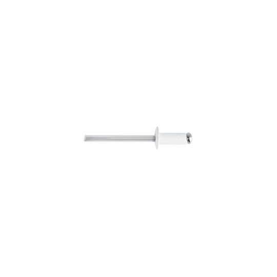 R-64BB Bolsa c/50 remaches 3/16"x1/4" blancos de aluminio, ala 3/8"