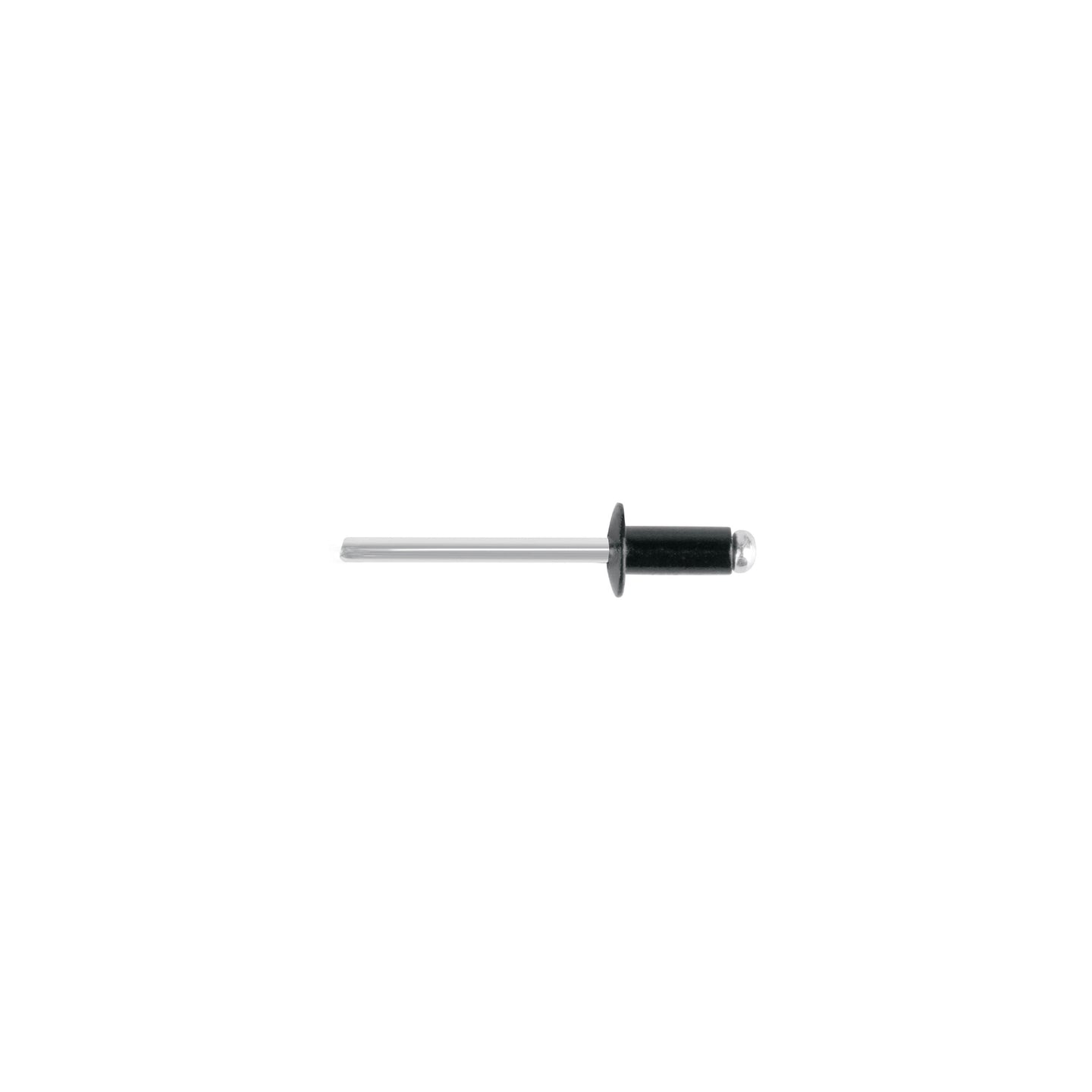 R-64BN Bolsa c/50 remaches 3/16"x1/4" negros de aluminio, ala 3/8"