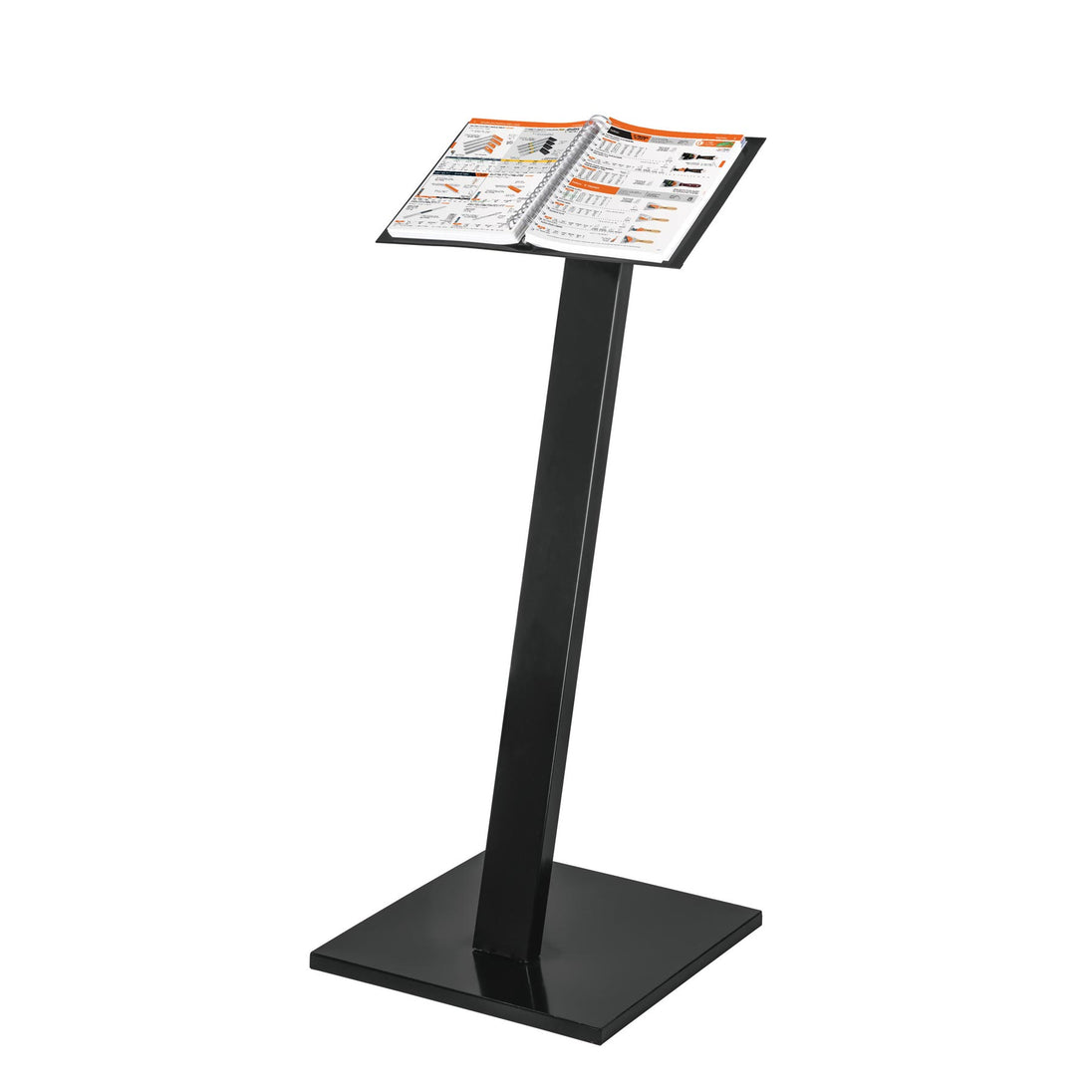 R-CATA-P Rack de piso para consulta de catálogo de uso rudo, Truper