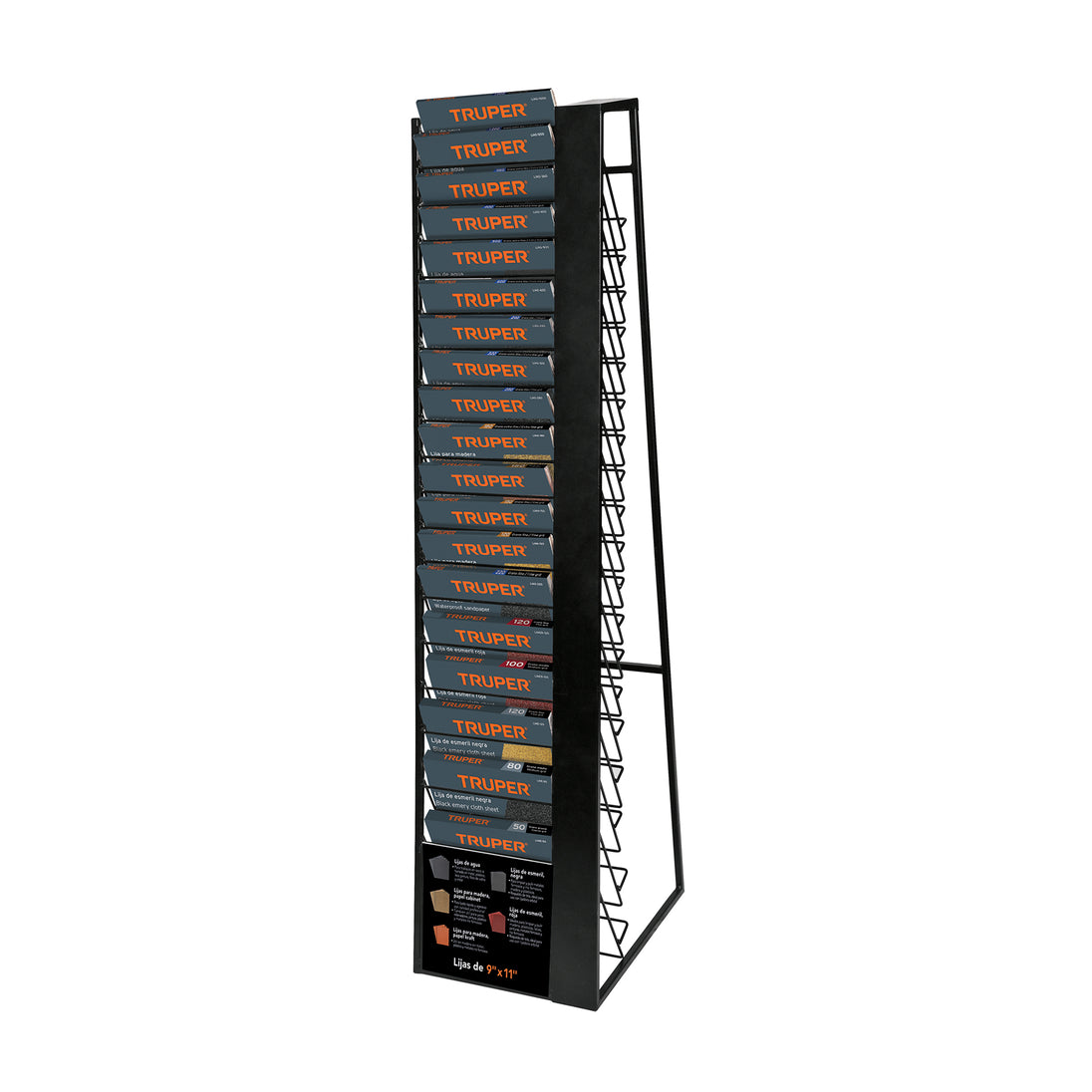 R-LIJ2 Rack para 19 hojas de lija, Truper