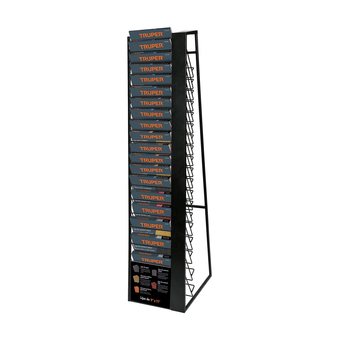 R-LIJ2 Rack para 19 hojas de lija, Truper